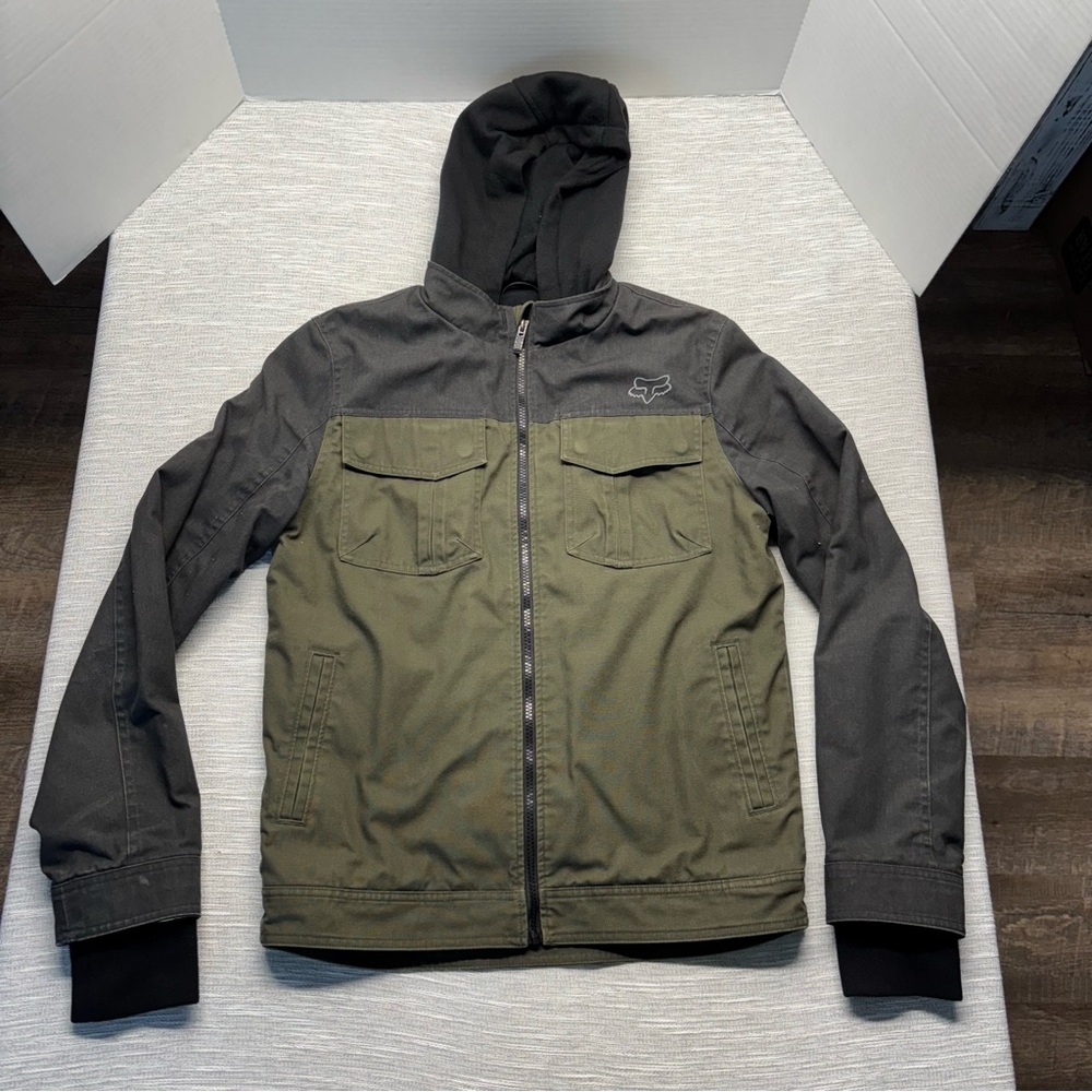 Fox Jacket Men's Sz Small Hooded Full Zip